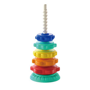 1 Set Rainbow Stacking Tower Color Recognition Building Blocks Educational Toys for Kids Early Learning Training
