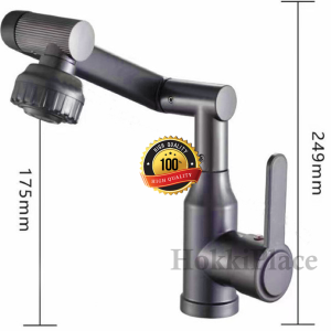 Keran Air Wastafel Fleksibel Putar FAUCET Panas Dingin