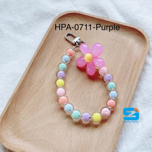 🔥 (FREE x1 Phone Strap) Macaron Phone Lanyard Hand Strap Phone Pendant Key Chain-马卡龙色彩色珠手机挂绳挂链挂饰-HPA-0711