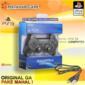 [ +BOX SONY ] Stik Stick PS3 Warna Wireless SONY OP / Charger / Getar