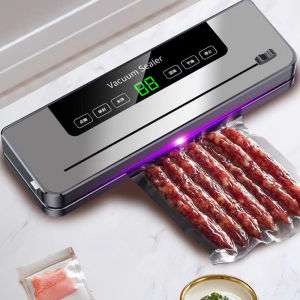✨Free vacuum bag✨Automatic Food Vacuum Sealer Portable Vacuum Packaging Machine Food Automatic Plastic Bag Sealing Machine Compression Sealing Machine Fully Automatic Maintain Fresh Plastic Packaging