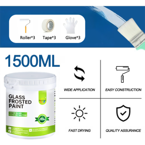 👍 German Import 👍 Glass frosted paint Paint window Waterproof No paint loss Privacy protection Anti-peeping Easy care Odorless Formula Window paint Good privacy 3 seconds rapid drying 玻璃磨砂漆 500g/1000g