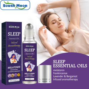 South Moon Sleep Essential Oils Pure Natural Essential Oils Sleeping Rollerball Essential Oil Lavender And Bergamot Soothing Essential Oil Christmas Gift Women  Essential Oil For Deep Sleep Soothing Mood Relieve Anxiety Improve Insomnia Relax Aromatherapy