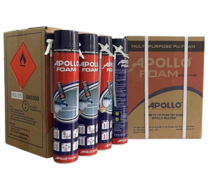 1 thùng/12 chai Keo bọt nở Apollo Foam dùng súng chống dột chống thấm cách âm cách nhiệt