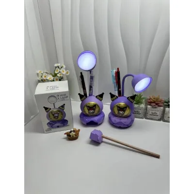 Lampu belajar Meja Tidur Kuromi Panda Serutan Pensil Tempat ATK