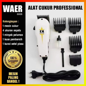 Alat Mesin Cukur Rambut Listrik Original WAER WA-8808 Hair Clipper Elektrik WAER WA8808 / Alat Cukur Rambut R