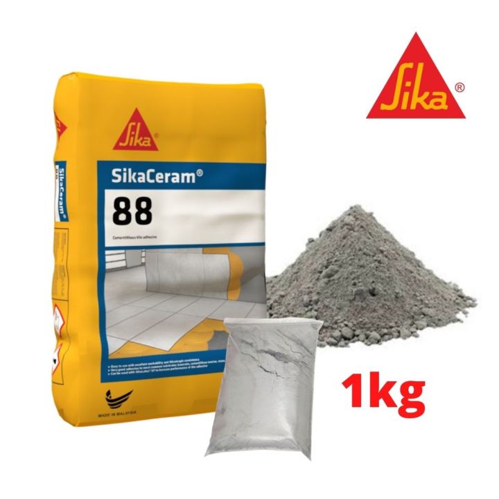 1KG SIKA SikaCeram-88 Tile Adhesive Gum Cement Bonding Ceramic Tiles To ...