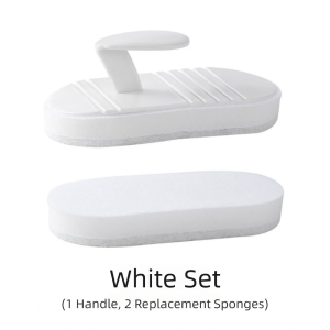 GK1AO Bendable Sponge Handheld Cleaning Brush Flexible Handle Multi-purpose Bathroom Brush Handheld Tub Brush Stain Removal Tile Scrubber Bathroom