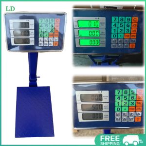 COD [Free Shipping] Robust Commercial Platform Scale with LB/KG for Parcel and Luggage Weighing Digital Readout Heavy Duty Steel Frame for Logistics and Shipping