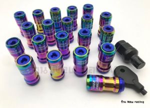 น็อตล้อรถ น็อตล้อรถยนต์ น็อตล้อเหล็ก น็อตล้อ volk formura สีไทเท 20ตัว/24ตัว เกลียว 1.5