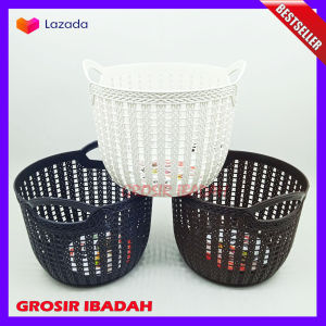 OBRAL MANIS !! 1 LUSIN KERANJANG BULAT TOPAS/KERANJANG BUAH/KERANJANG SERBAGUNA