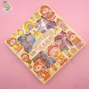 CHUBBY GIRL MEETBALL STICKER SET ISI 100 PCS By Clover Lynn Store Stiker Book Album Aeshetic Dekorasi Hiasan Buku Leptop