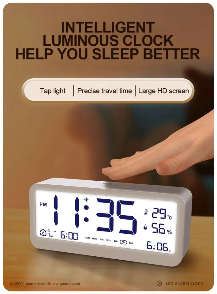 Color Display Alarm Clock with Weather, 2025 New Calendar Color Display Alarm Clock with Weather, 2025 New Calendar