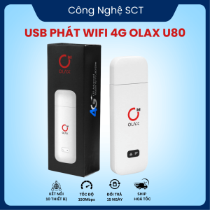 USB Phát Wifi USB OLAX U80 Phát Wifi Từ Sim 4G Cho Kết nối Đồng Thời 10 Thiết Bị Cùng Lúc Dùng Mọi Lúc Mọi Nơi 24/24h Bảo Hành Lỗi 1 Đổi 1