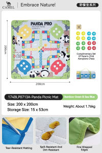 Lạc Đà vương miện gấu trúc Thảm dã ngoại dày cắm trại ngoài trời Lều Thảm lót sàn chống ẩm Mat cờ cá ngựa trẻ em mat