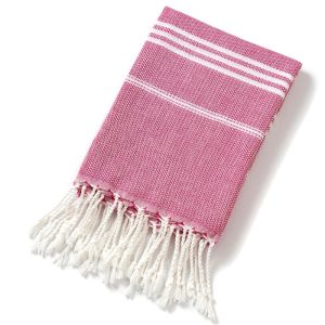 LITTLEX có tua rua Khăn tắm biển Thổ Nhĩ Kỳ Sọc màu 90180cm Khăn tắm Mềm mại Bông Polyester Khăn khô nhanh Thể thao