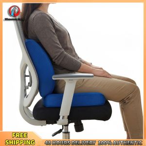 Winnereco Ergonomic Memory Foam Seat Cushion for Cars Office Chairs and Travel Comfort with Removable Cover in Black