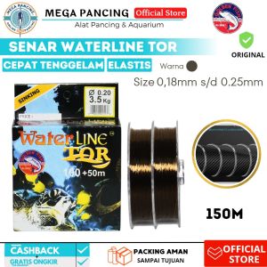 Senar Pancing Goldenfish Waterline TOR 0.18 S/D 0.35 mm panjang 150M Made In Japan Coklat