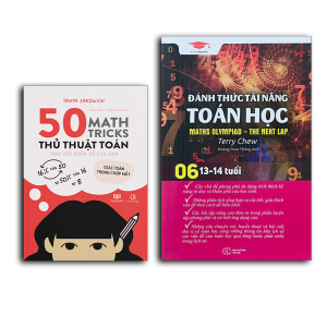 Combo sách Đánh thức tài năng toán học 6 và 50 thủ thuật toán ( 2 cuốn ) sách kiến thức toán học lớp 6 lớp 7 - Á Châu Books