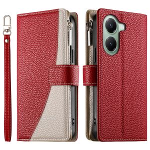 Cho Xiaomi mi POCO X7 F7 X6 M6 F6 X3 Pro/POCO X3 NFC vỏ điện thoại da từ tính chia màu Thẻ Ví khe cắm cặp đôi nắp lật