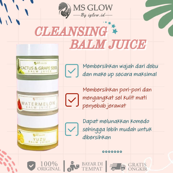 MS GLOW Balm Juice Cleansing Balm for Double Cleansing