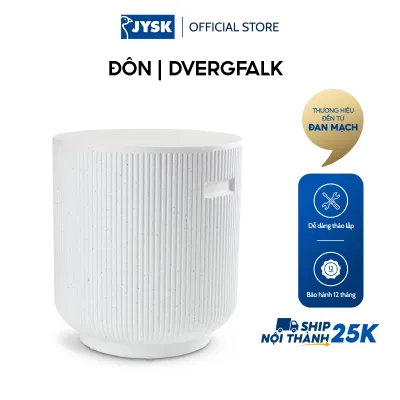 Đôn | DVERGFALK | xi măng | trắng | Ø37xC40cm