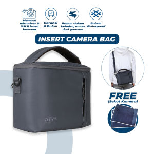 ATVA - Insert Camera Tas Kamera Sling Bag Kamera Pouch Kamera Mirorrless Series Grey