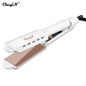 CkeyiN Hair Straightener With 110-240V Hair Iron 44MM Wide Plates HS435W
