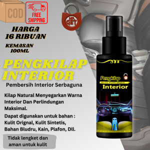 Pengkilap Interior Kendaraan 100 ml Pengkilap Interior Plafon Dashboard Jok Mobil Sekali Semprot