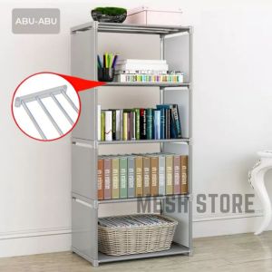 Rak Buku Portable Serbaguna 5 Susun 4 Ruang - (Pilih Warna)
