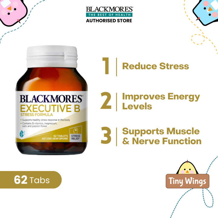 [Authorized Store] Blackmores Executive B - Stress Formula 62 Tablets ...