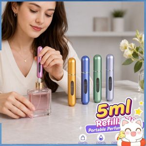 Portable Refillable Perfume Atomizer 5/10ml Bottom Fill Aluminum Spray Bottle For Travel