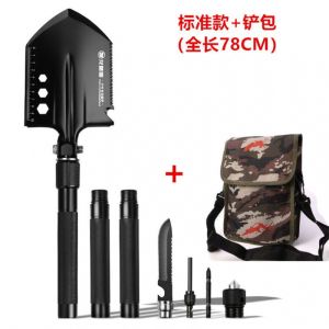 pYY German Craft Shovel Folding Manganese Steel Tibetan Shovel Shovel Outdoor Multi-Functional Military Soldier Scraper