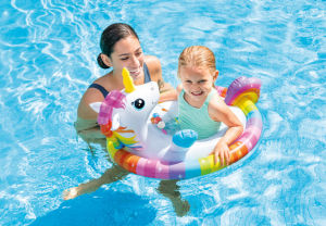 Intex 59220 Inflatable Swimming Pool Swimming Ring Seat For Children Cute Floating Ring Swimming Ring Cruiser Cute Cartoon Toys For Children Playing In Water Equipment