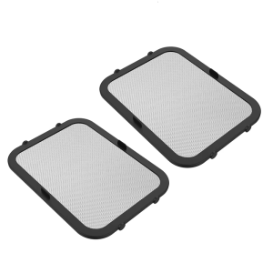 2 Pack Stainless Steel Air Fryers Splatters Guard High Temperature Resistant Cooking Oil Shield for Multiple Appliances