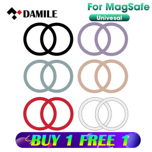 [BUY 1 FREE 1] DAMILE TP06 Magnetic Plate Ring for Magsafe Universal Metal Sticker Wireless Charger Sheet Car Phone Holder Plate For iphone Samsung Xiaomi Huawei OPPO VIVO