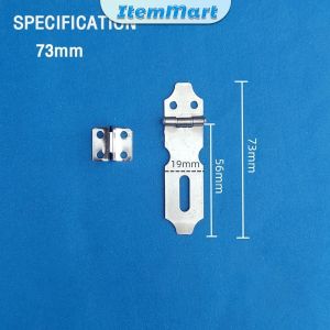 ItemMart Safety Hasp Latch Lock Stainless Steel Cabinet/Door Latches with Screws