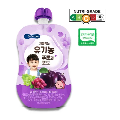 BebeCook Organic Plum & Grape Juice 100ML