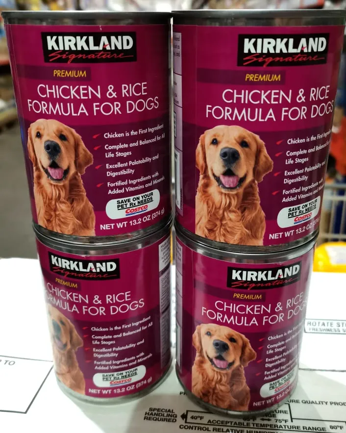 Kirkland chicken and rice canned best sale dog food