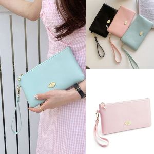 LANGJ หรูหรา กระเป๋าคลัทช์ผู้หญิง ความจุขนาดใหญ่ รูปสี่เหลี่ยม กระเป๋าสตางค์ยาว PU ฝรั่งเศส กระเป๋าเหรียญ กระเป๋าสำหรับงานเลี้ยงตอนเย็น ผู้หญิง