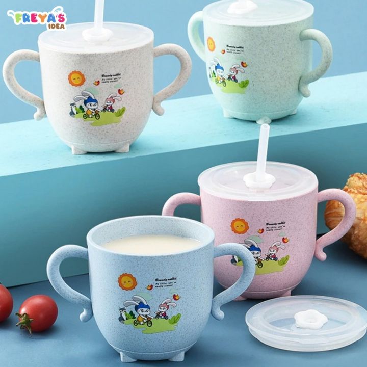 FR-C381 C382 Gelas Jerami Mug / Gelas Minum Anak Anti Tumpah Bahan ...