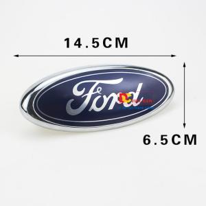 01 chiếc Logo biểu tượng trước và sau xe ô tô Ford- KLJ1465 Kích thước 14.50*6.5cm