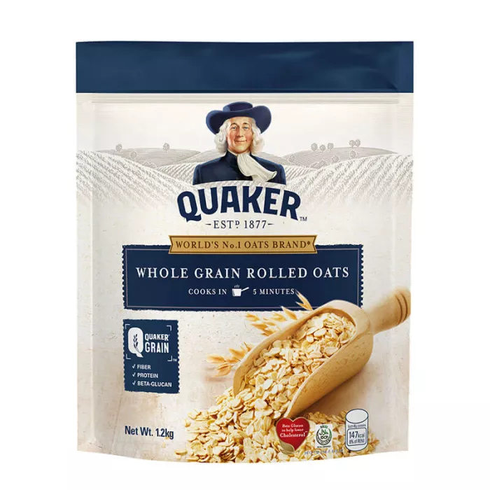 Quaker Rice Rolls QUAKER Whole Grain Roll Oats 1.2kg เควกเกอร์ แผ่นข้าวโอ๊ตอบ อาหารเช้า ...