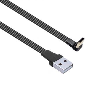 USB C Cable Type C Charging Fast Charging Right Angle USB to USB C Cable Support 480Mbps Data & 10W Charging