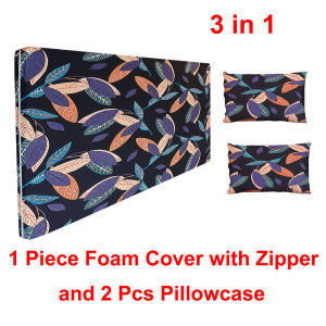 3 in 1 Foam Cover with Zipper  4 Inches / 6Inches (balot sa foam) and 2 Pcs Pillowcase Bed Sheet with Zipper Bed Foam Cover Single Double Full Queen King Sizes All Available Mattress Cover