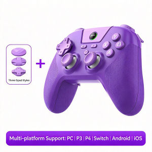 Wireless Bluetooth Gaming Controller Dual Vibration Rubber Guide Button Gamepad For Switch Steam PC Switch Android iOS