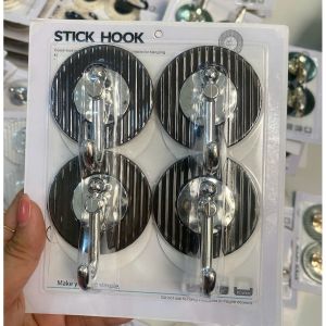 🧲 SET 4 MÓC DÁN TƯỜNG SIÊU DÍNH – STICK HOOK