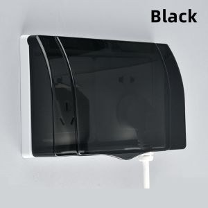 Outlet Socket Cover Waterproof Protective Box Self Adhesive Drill Free Wall Switch Splash Guard Home Use