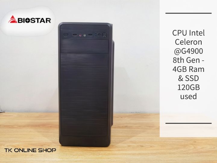 Desktop/CPU Intel Celeron @G4900 8th Gen - 4GB Ram & SSD 120GB used ...