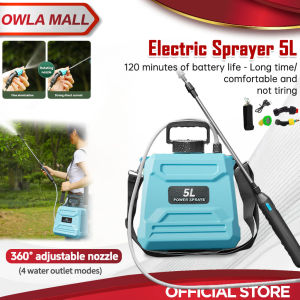 8L/5L Capacity Electric Garden Pressure Sprayer Portable Rechargeable Garden Mist Sprayer Knapsack Battery Sprayer Pump Pam Racun Bateri